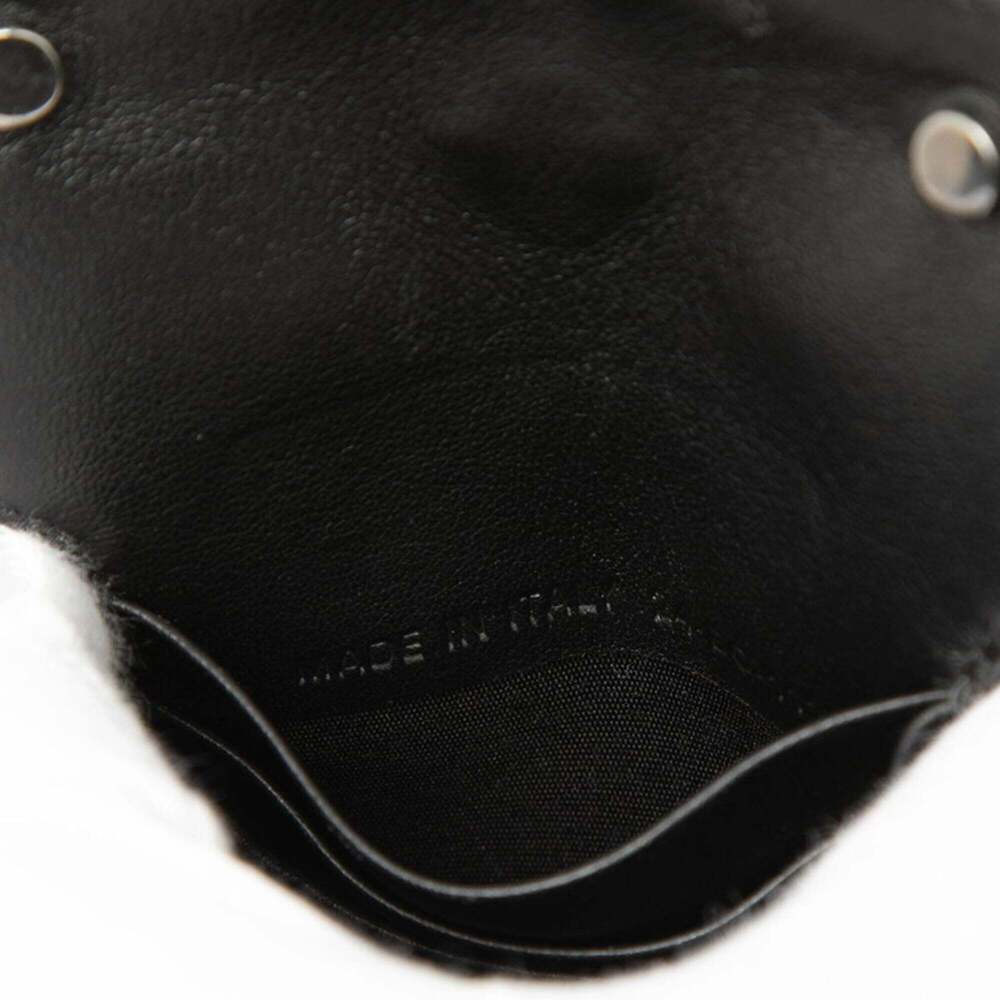 CHRISTIAN DIOR Black Leather Pochette Shoulder Bag - Picture 5 of 6